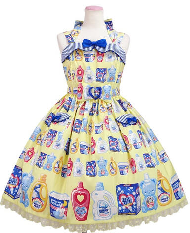 Sunny Smile Laundry halter jsk (yellow)