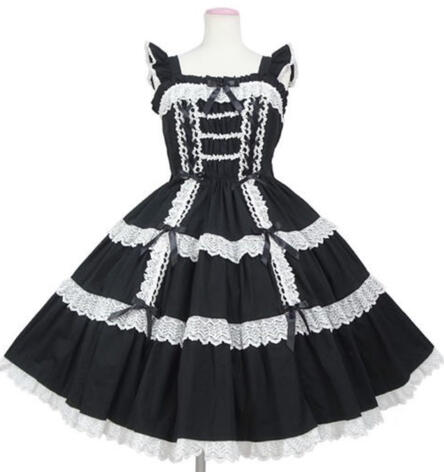 Romantic Tiered jsk (black)