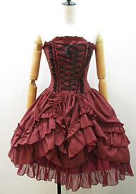 Corset Bustle one piece (2011, wine - Atepie)