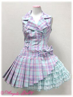 Macaron tartan biker style JSK (prefer mint, open to sax) Macaron tartan biker style JSK (prefer mint, open to sax)
