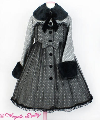 Dot Babydoll coat