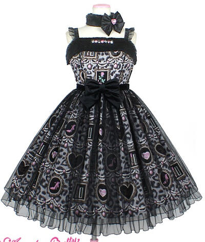 Girly Leopard jsk set (black)