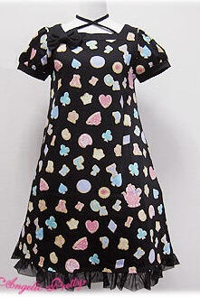 Angelic Pretty Assorted Cookies cutsew OP - black